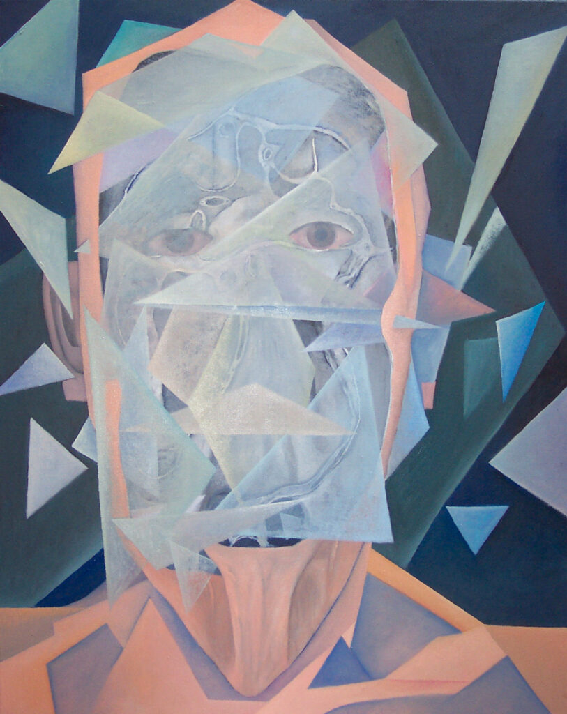 Florian Leibetseder, "Leibeshöhle", aus der Serie "Körperteile", 90x72cm, Acryl und Öl auf Leinwand, 2008