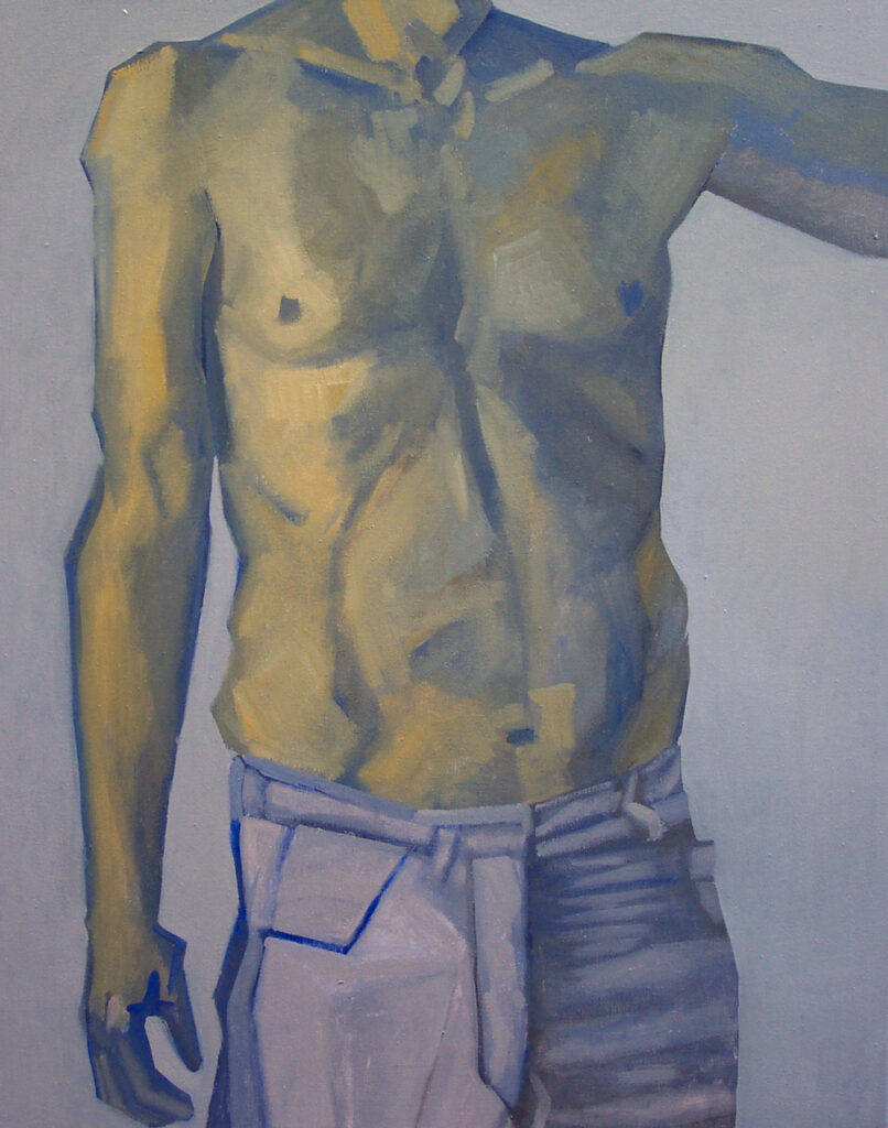 Florian Leibetseder, "Mich selbst" , 90x70cm, Öl auf Leinwand, 2007