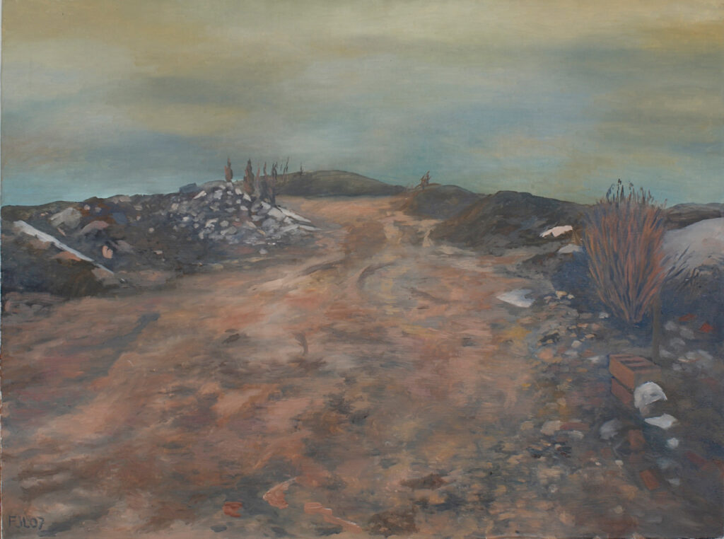Florian Leibetseder, "Erde", 90x120cm, Öl auf Leinwand, 2006, aus der Serie "Welt ohne Menschen"